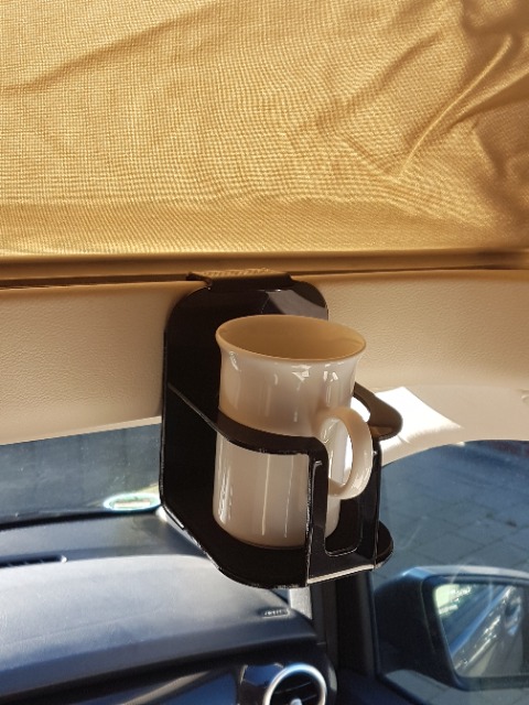 Cupholder V-class black -80mm open- , Mercedes / Marco Polo / Vito,  W447 from 01/2015