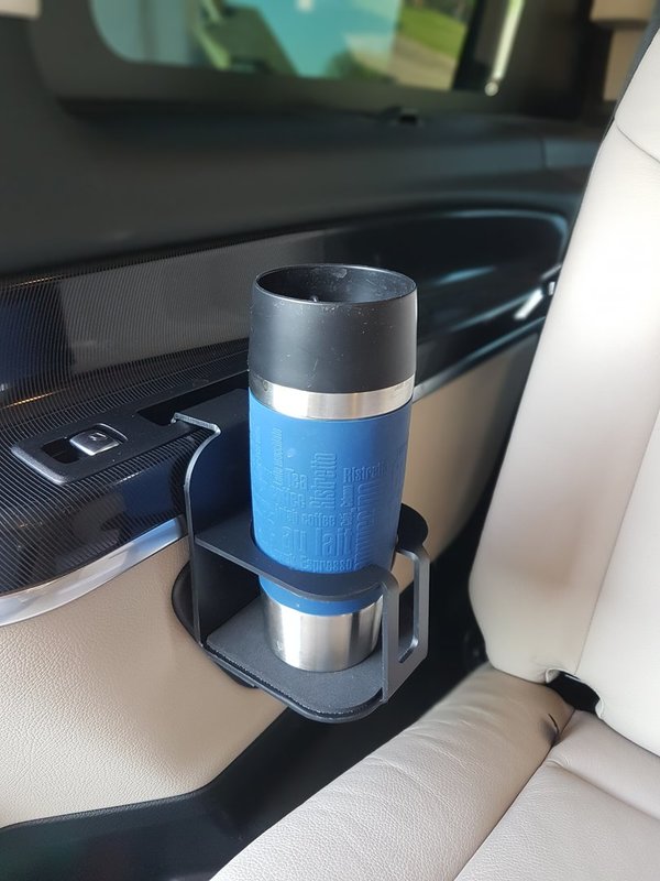 Cupholder V-class black -80mm open- , Mercedes / Marco Polo / Vito,  W447 from 01/2015